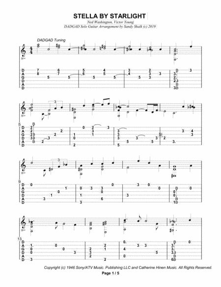 Stella By Starlight (arr. Sandy Shalk)