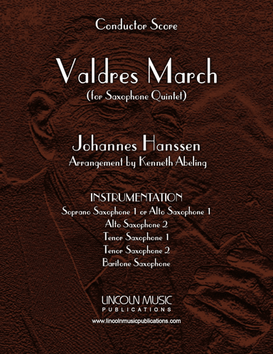 Valdres March (for Saxophone Quintet SATTB or AATTB) (arr. Kenneth Abeling)