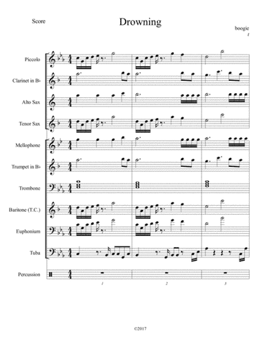 Drowning by Boogie (arr. t)