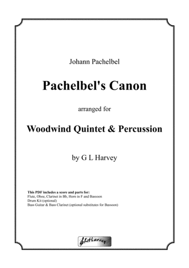Pachelbel's Canon for Woodwind Quintet (arr. G L Harvey)
