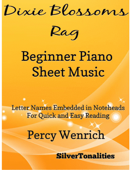 Dixie Blossoms Rag Beginner Piano Sheet Music (arr. SilverTonalities)