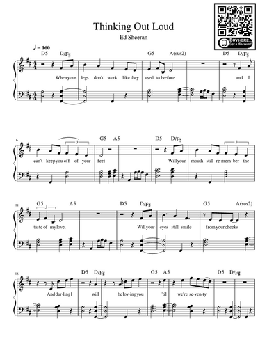 Thinking Out Loud (arr. eduardo)