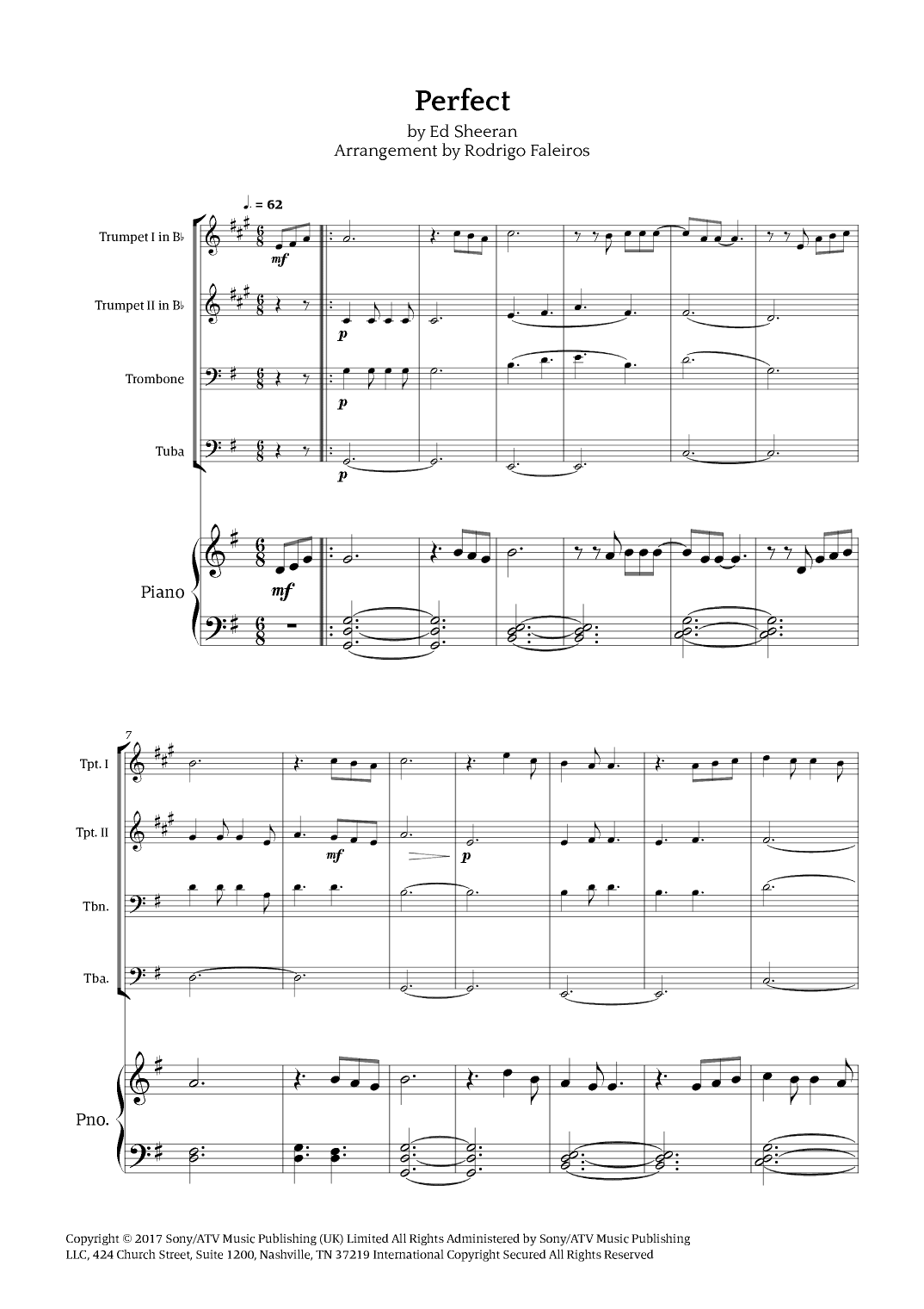 Perfect (arr. Rodrigo Faleiros)