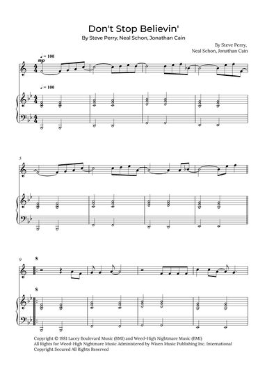 Don't Stop Believin' (arr. Alex Nunes Rodrigues)