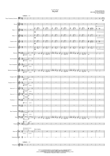 Skyfall (arr. Kevin P Holdgate)