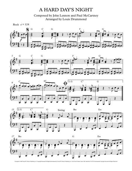 A Hard Day's Night (arr. Louis Drummond)