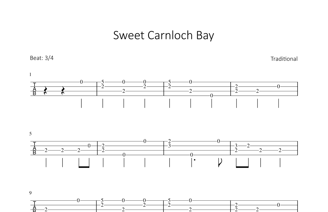 Sweet Carnloch Bay (arr. Bettina Schipp)