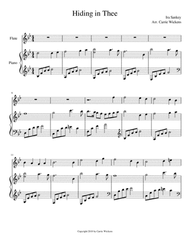 Hiding in Thee Flute (arr. Carrie Wickens)