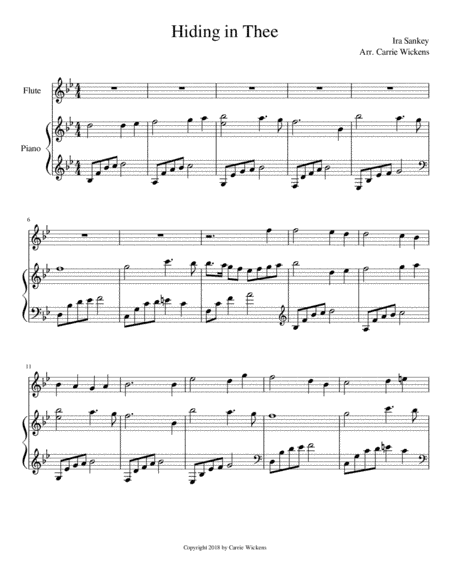 Hiding in Thee Flute (arr. Carrie Wickens)