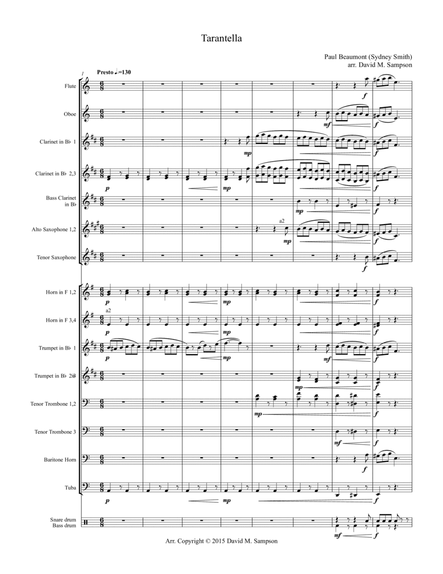 Tarantella (arr. David M. Sampson)