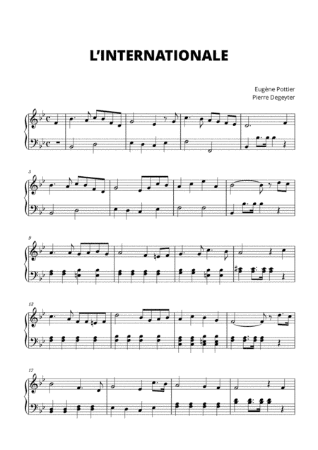 The Internationale - Communist Anthem (L’Internationale) (arr. Cadenza Editions)