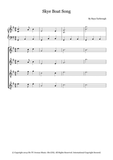 Skye Boat Song (arr. Fernanda Moura)