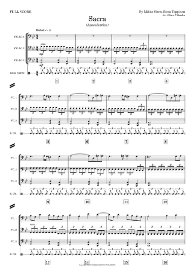 Sacra - Score Only (arr. Eliseu F. Guedes)