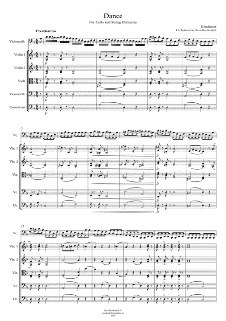 E.Jenkinson "Dance" for Cello and String Orchestra (arr. Seva Youdenitch)