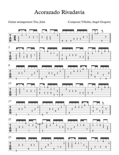 Acorazado Rivadavia (arr. John Trie)