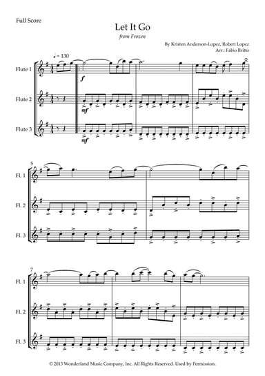Let It Go (arr. Fabio Britto)