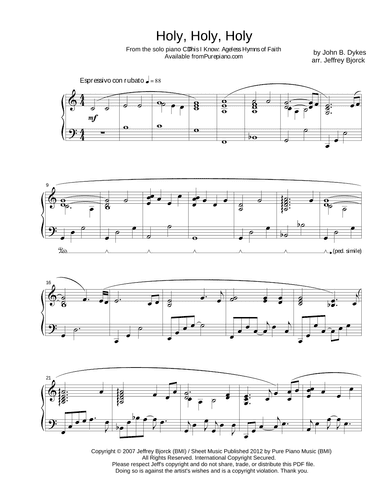 Holy, Holy, Holy (arr. Jeff Bjorck)