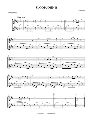 Sloop John B (arr. Mark Phillips)