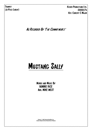 Mustang Sally (arr. Mike West)
