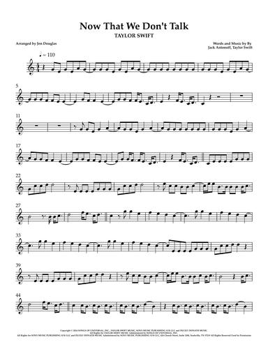 Now That We Don't Talk (arr. Jen Douglas)