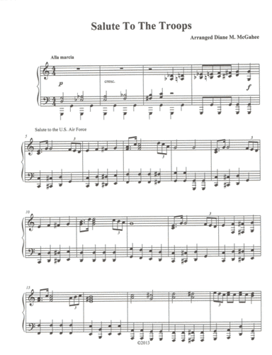 All Star Salute To Our Troops Cues (arr. Diane M. McGahee)