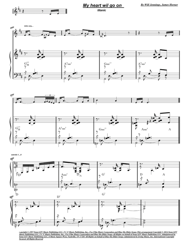 My Heart Will Go On (love Theme From 'titanic') (arr. juan carlos esteve /Gran Coda)