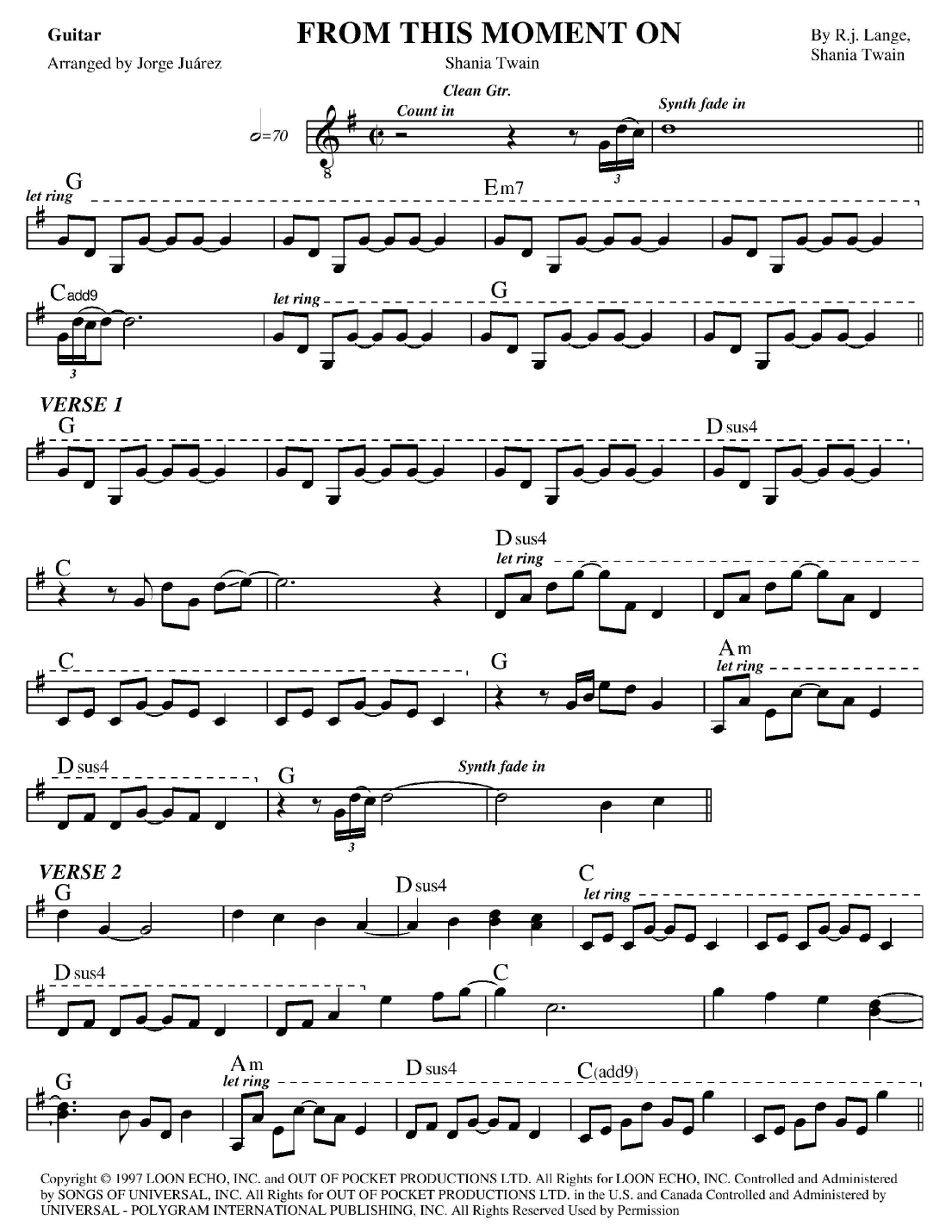 From This Moment On (arr. Jorge Juárez)