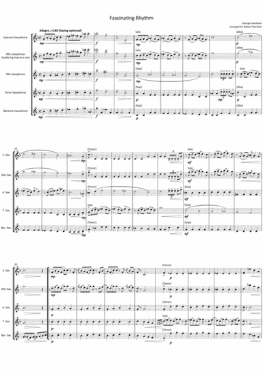 Fascinating Rhythm (arr. Robert Rainford)
