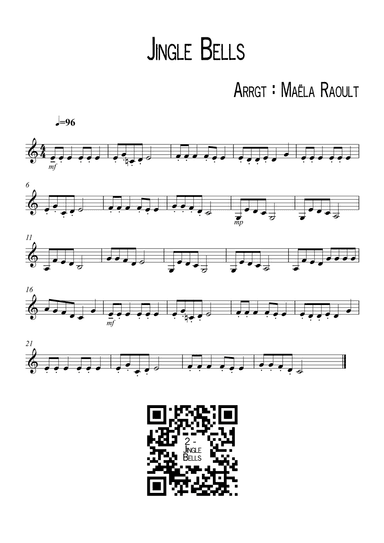 Jingle Bells - Clarinet & piano (arr. Maëla Raoult)