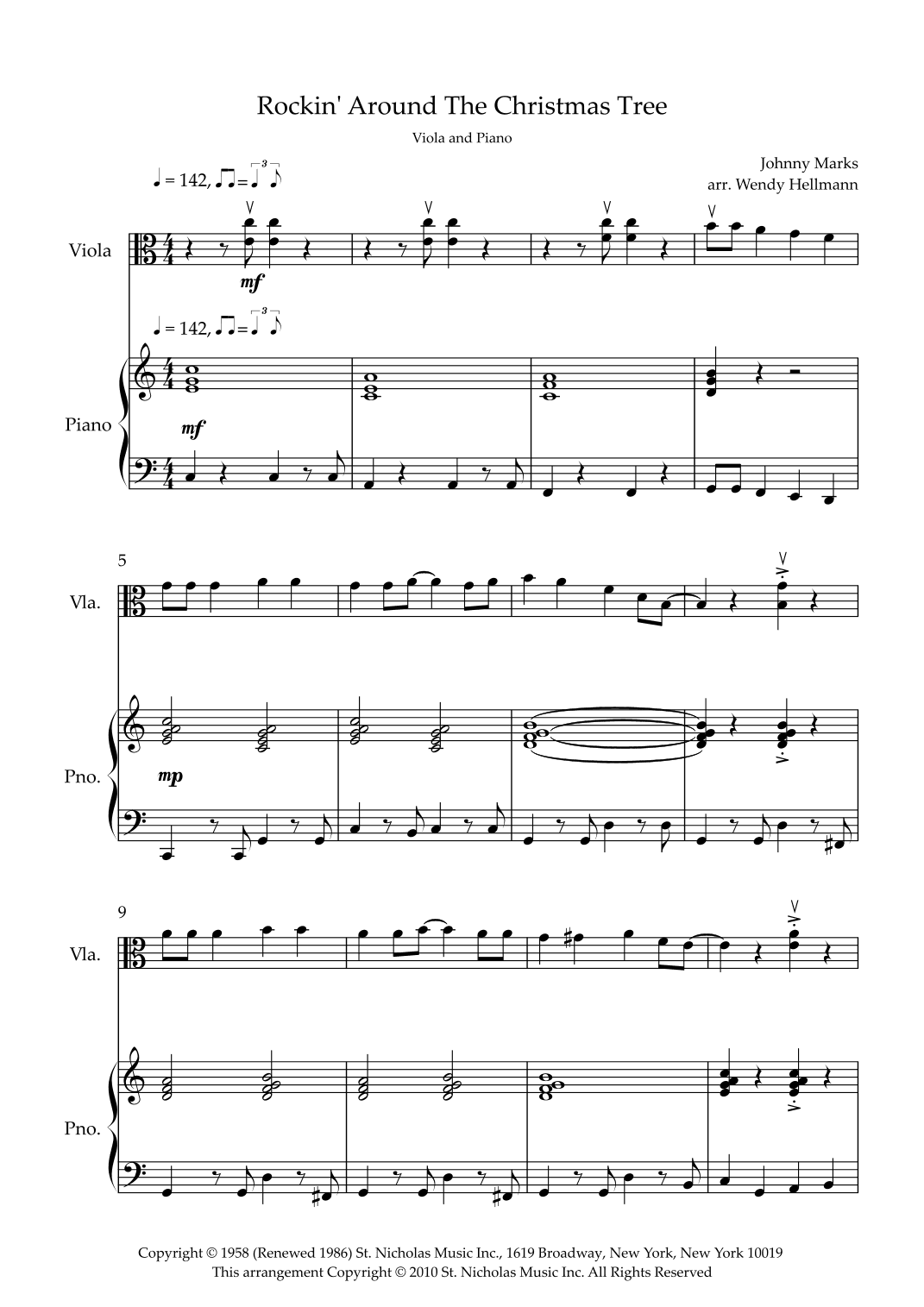 Rockin' Around The Christmas Tree (arr. Wendy Hellmann)