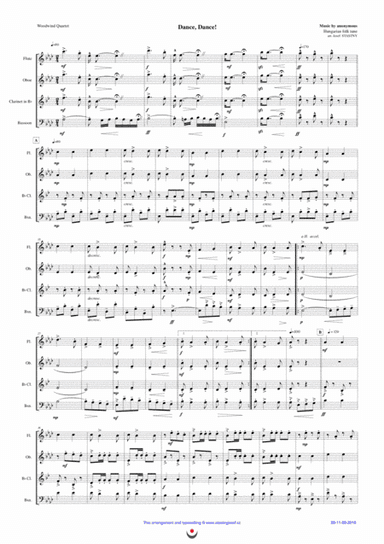 Dance, Dance! (Hungarian folk tune csardas) (arr. Josef Štastný)