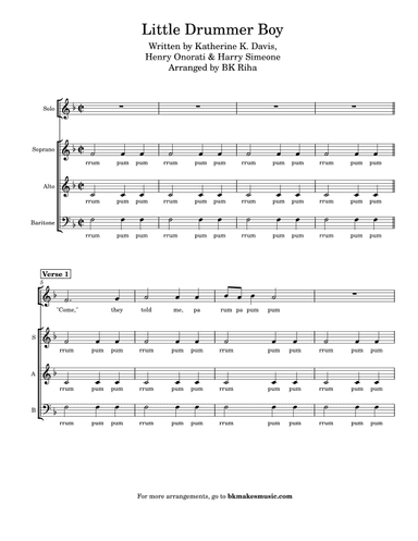 Little Drummer Boy (arr. BK Riha)