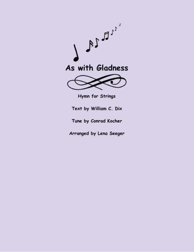 As With Gladness (arr. Lena Seeger)