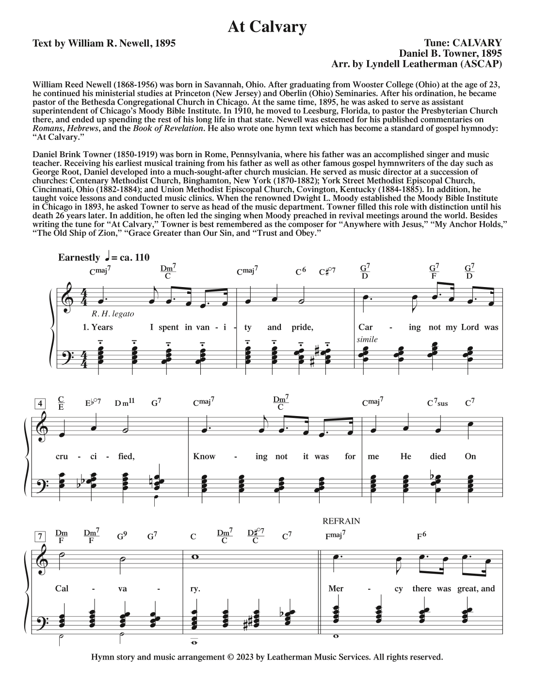 At Calvary (arr. Lyndell Leatherman)