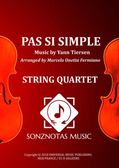 Pas Si Simple (arr. Marcelo Onetta Fermiano)