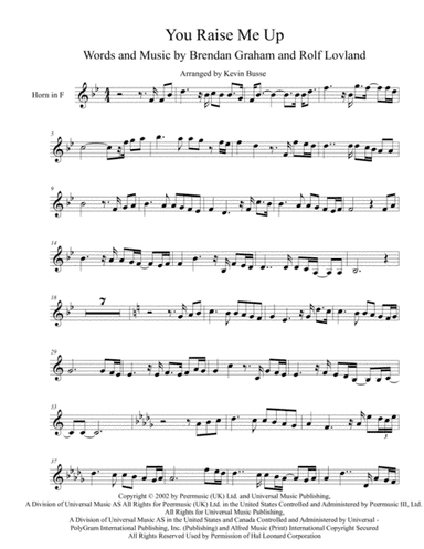 You Raise Me Up (arr. Kevin Busse)
