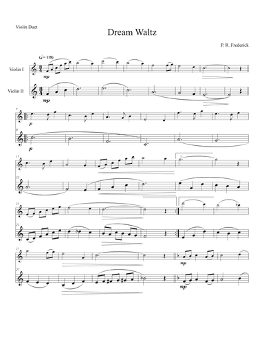 Dream Waltz (Violin Duet)