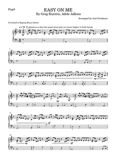 Easy On Me (arr. Joel Goodman)