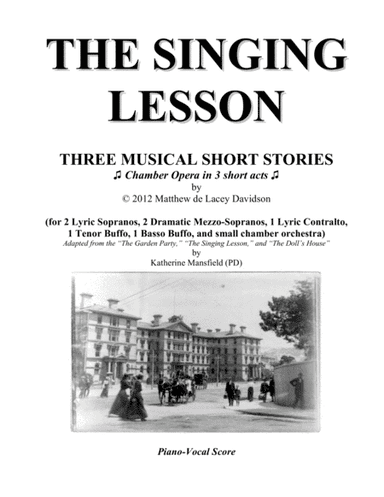 [Davidson] The Singing Lesson (Piano Reduction)