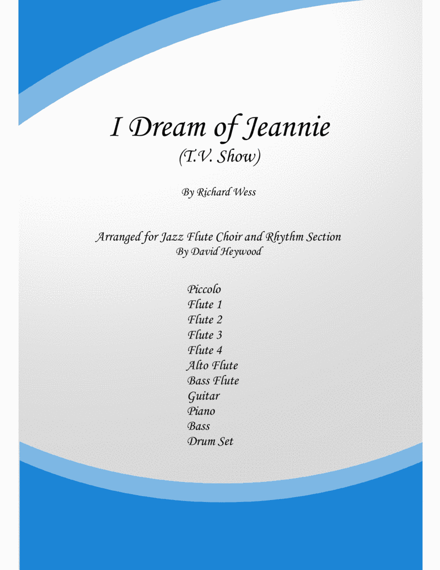 I Dream Of Jeannie (arr. David Heywood)