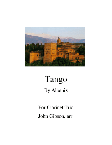 Tango for Clarinet Trio (arr. John Gibson)