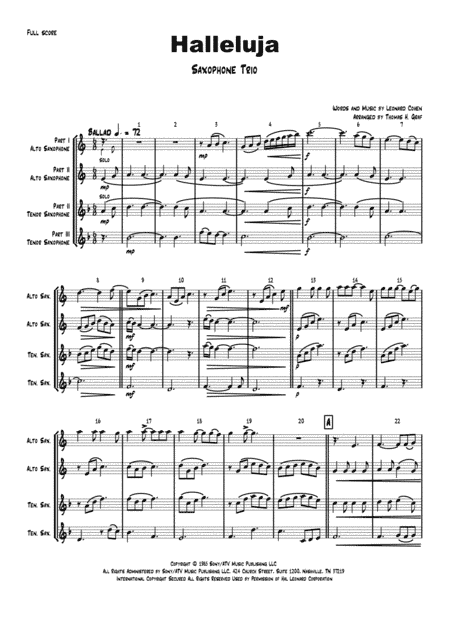 Hallelujah (arr. Thomas H. Graf)