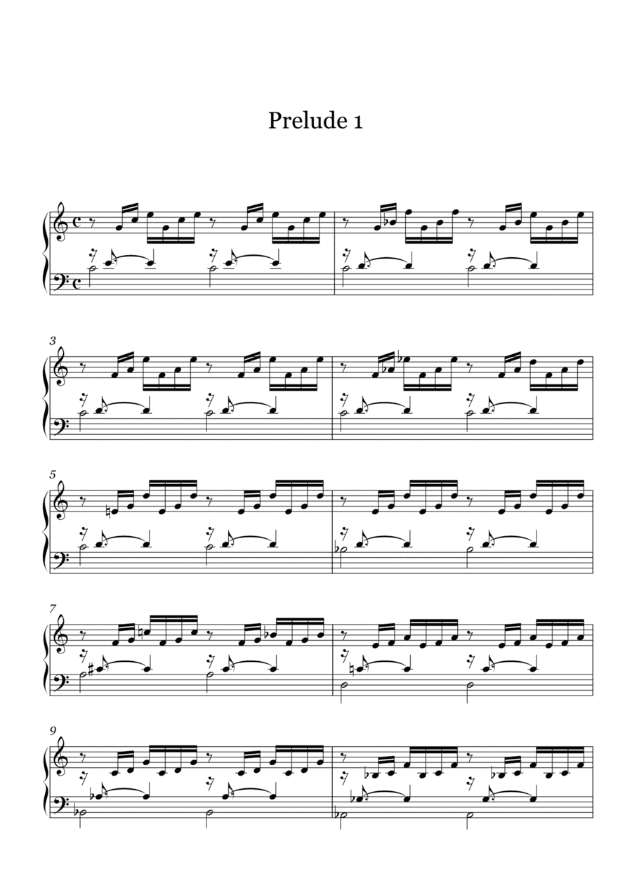 Prelude 1 - Recomposed