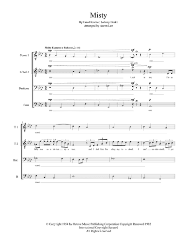 Misty (arr. Aaron Lee)