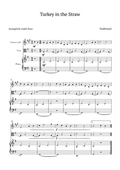 Turkey in the Straw (arr. André Nusa)