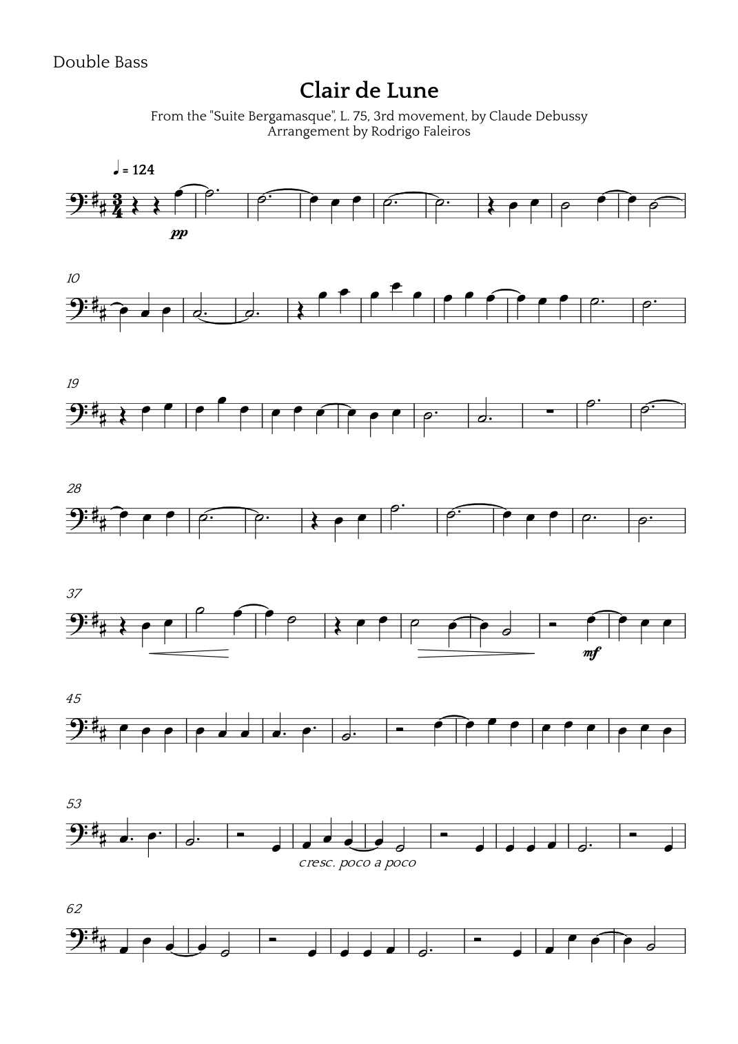 Clair de Lune (arr. Rodrigo Faleiros)