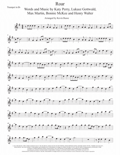 Roar (arr. Kevin Busse)