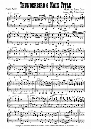 Thunderbirds (arr. Atatan Music)