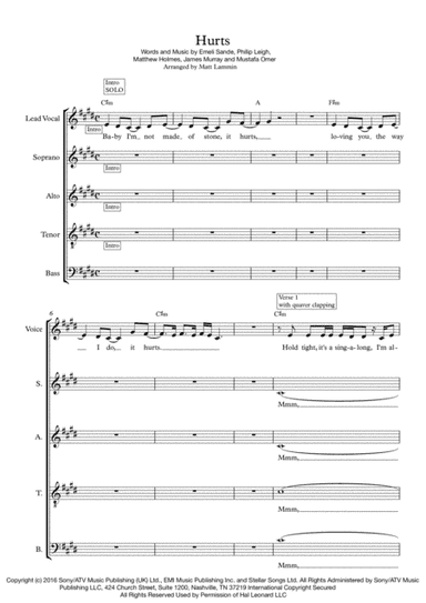 Hurts (arr. Matt Lammin)