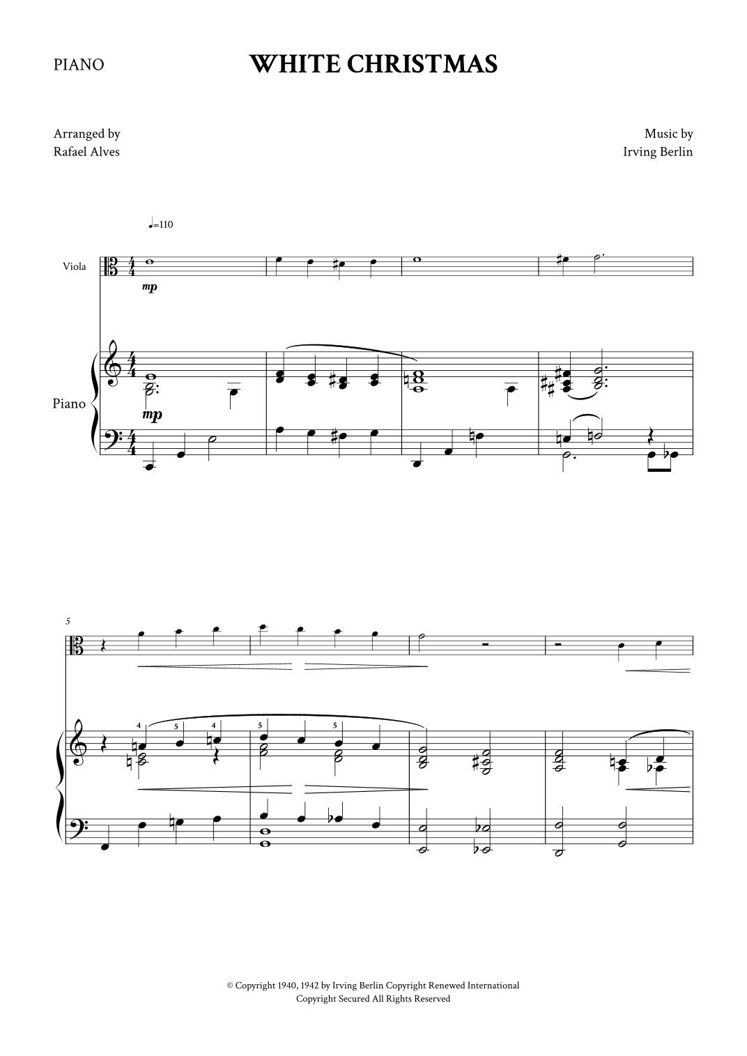 White Christmas (arr. Rafael Alves)